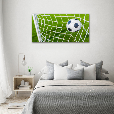 Wandbild Der Ball ist im Tor