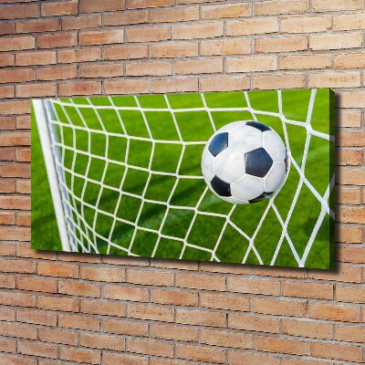 Wandbild Der Ball ist im Tor