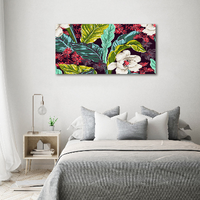 Bild auf leinwand Tropische Blumen