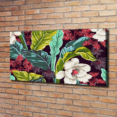 Bild auf leinwand Tropische Blumen