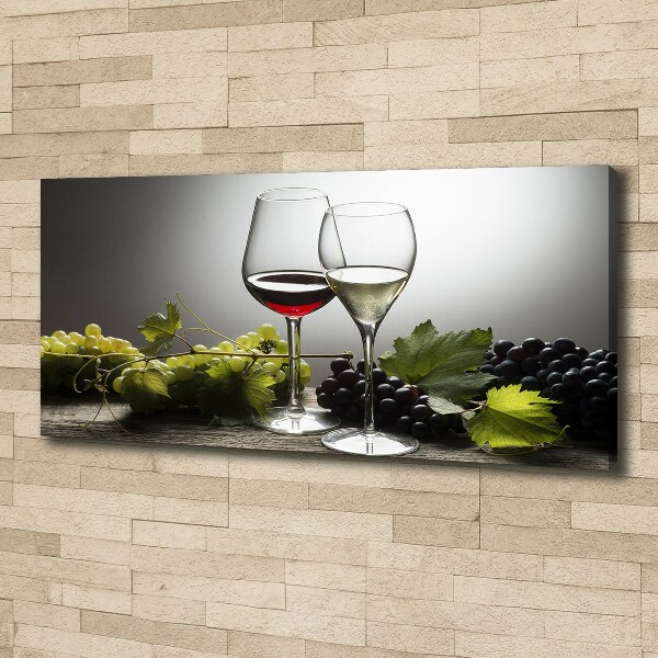 Wandbild Wein und Trauben