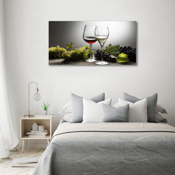 Wandbild Wein und Trauben