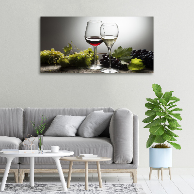 Wandbild Wein und Trauben