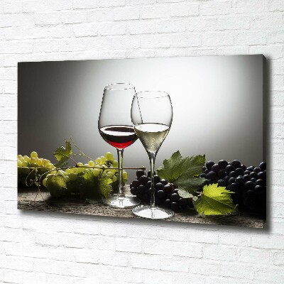 Wandbild Wein und Trauben