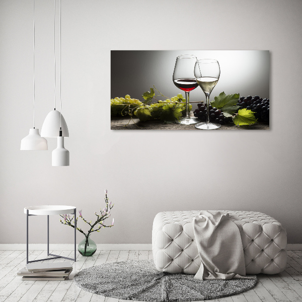 Wandbild Wein und Trauben