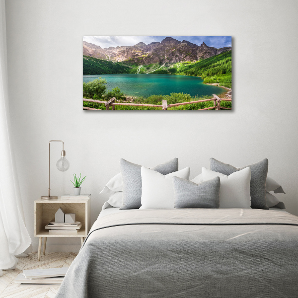 Bild auf leinwand Das Meeresauge der Tatra-Berge