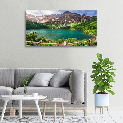 Bild auf leinwand Das Meeresauge der Tatra-Berge