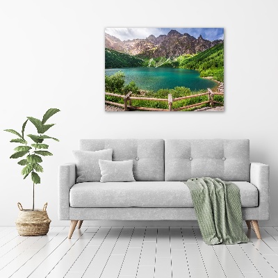 Bild auf leinwand Das Meeresauge der Tatra-Berge