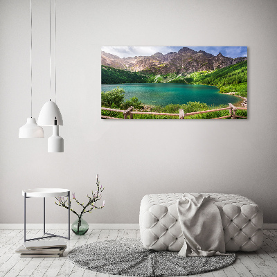 Bild auf leinwand Das Meeresauge der Tatra-Berge