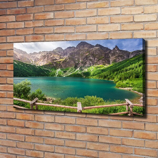 Bild auf leinwand Das Meeresauge der Tatra-Berge