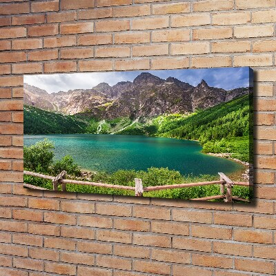 Bild auf leinwand Das Meeresauge der Tatra-Berge