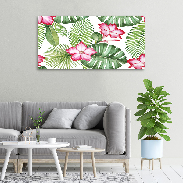 Bild auf leinwand Tropische Blumen