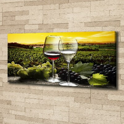 Bild auf leinwand Wein und Trauben