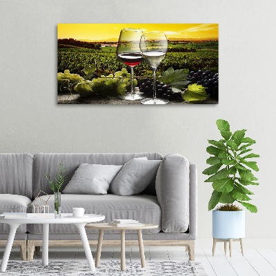 Bild auf leinwand Wein und Trauben