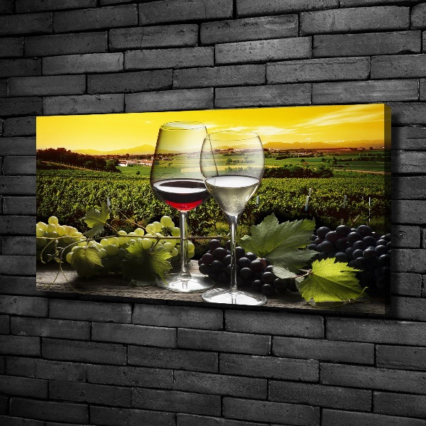 Bild auf leinwand Wein und Trauben