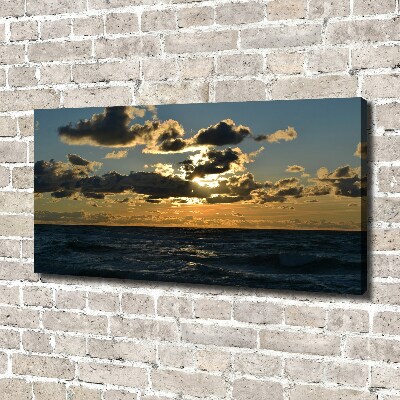 Bild auf leinwand Sonnenuntergang über dem Meer