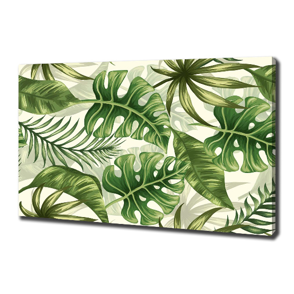 Wandbild Tropische Blätter