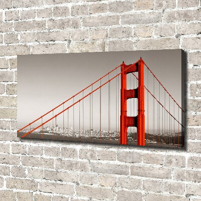 Bild auf leinwand San Francisco Brücke