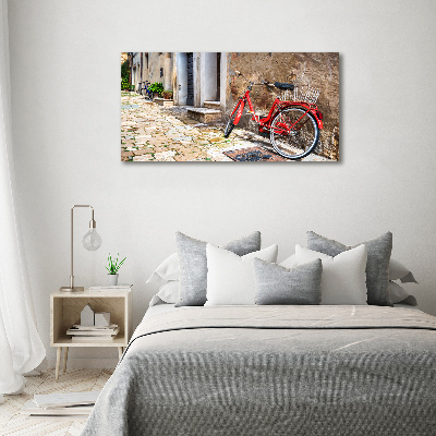 Bild auf leinwand Rotes Fahrrad