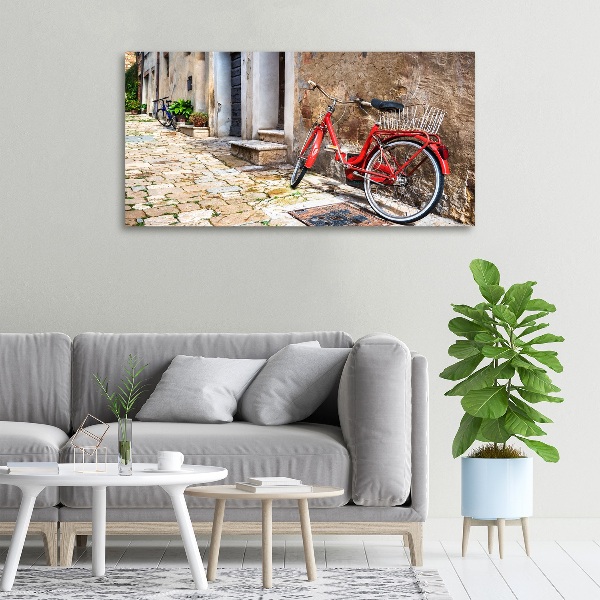Bild auf leinwand Rotes Fahrrad