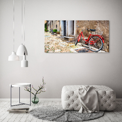 Bild auf leinwand Rotes Fahrrad