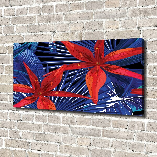 Bild auf leinwand Tropische Blumen
