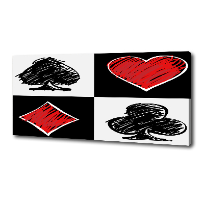 Wandbild Kartenfarben