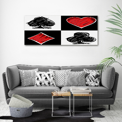 Wandbild Kartenfarben