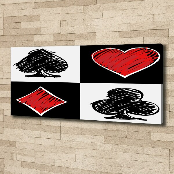 Wandbild Kartenfarben