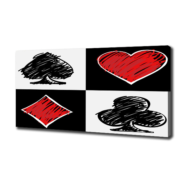 Wandbild Kartenfarben