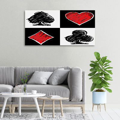 Wandbild Kartenfarben