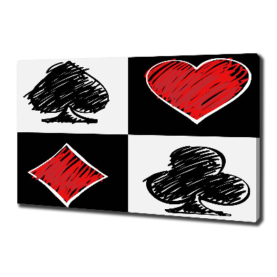 Wandbild Kartenfarben