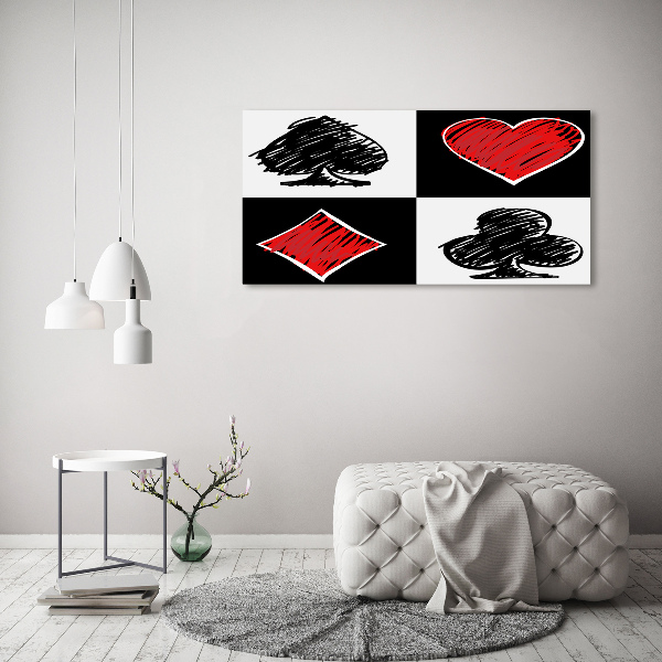 Wandbild Kartenfarben