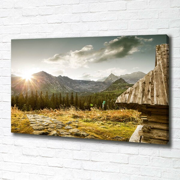 Fotobild Haus in den Bergen