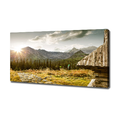 Fotobild Haus in den Bergen