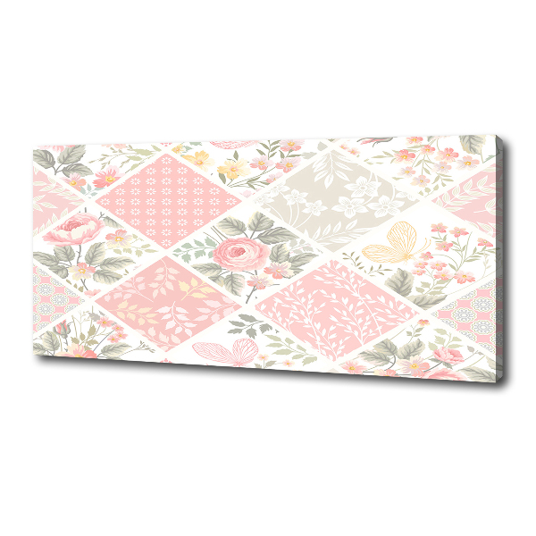 Fotobild Rosen- und Schmetterlingsmuster