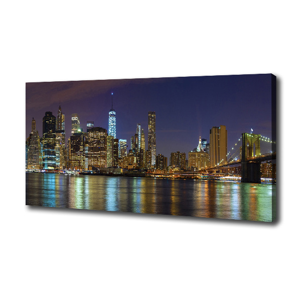 Wandbild Manhattan bei Nacht