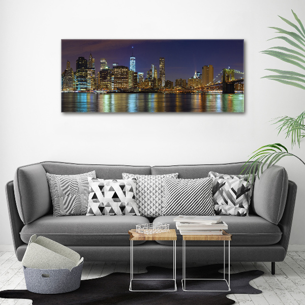 Wandbild Manhattan bei Nacht
