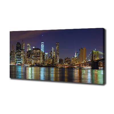 Wandbild Manhattan bei Nacht