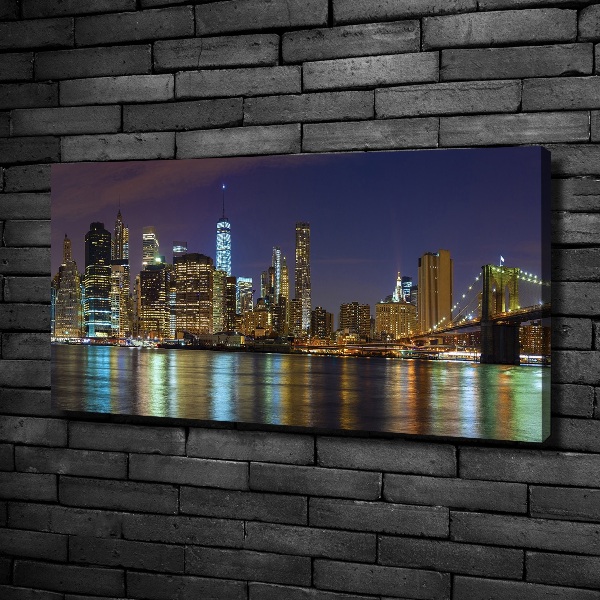 Wandbild Manhattan bei Nacht