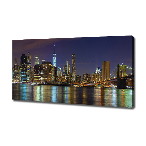 Wandbild Manhattan bei Nacht