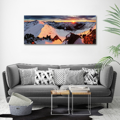 Bild auf leinwand Gebirge im Winter