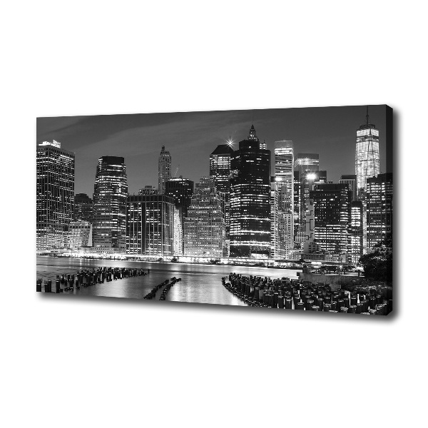 Wandbild Manhattan bei Nacht