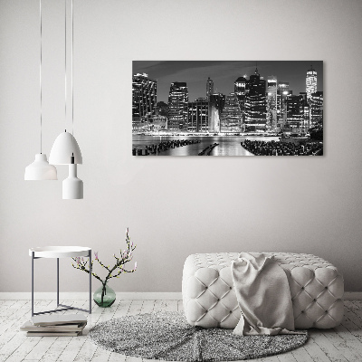 Wandbild Manhattan bei Nacht