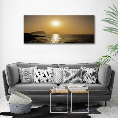 Wandbild Sonnenuntergang am Meer