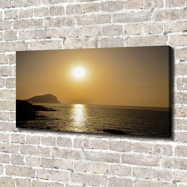 Wandbild Sonnenuntergang am Meer