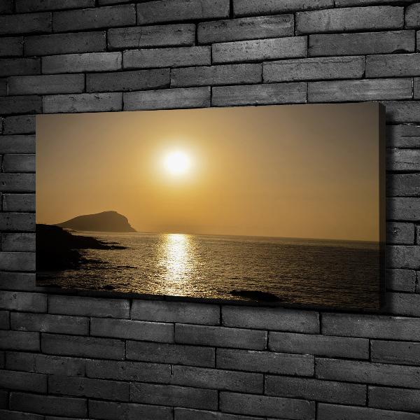 Wandbild Sonnenuntergang am Meer