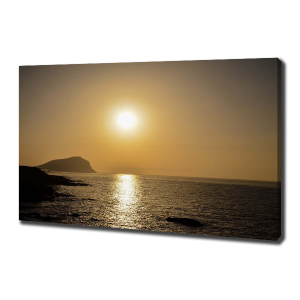 Wandbild Sonnenuntergang am Meer