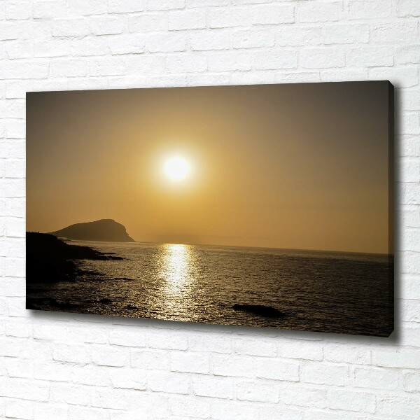 Wandbild Sonnenuntergang am Meer