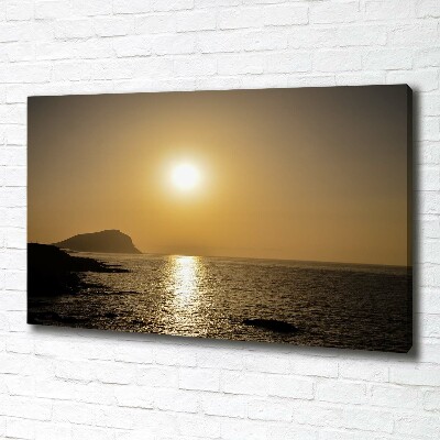 Wandbild Sonnenuntergang am Meer